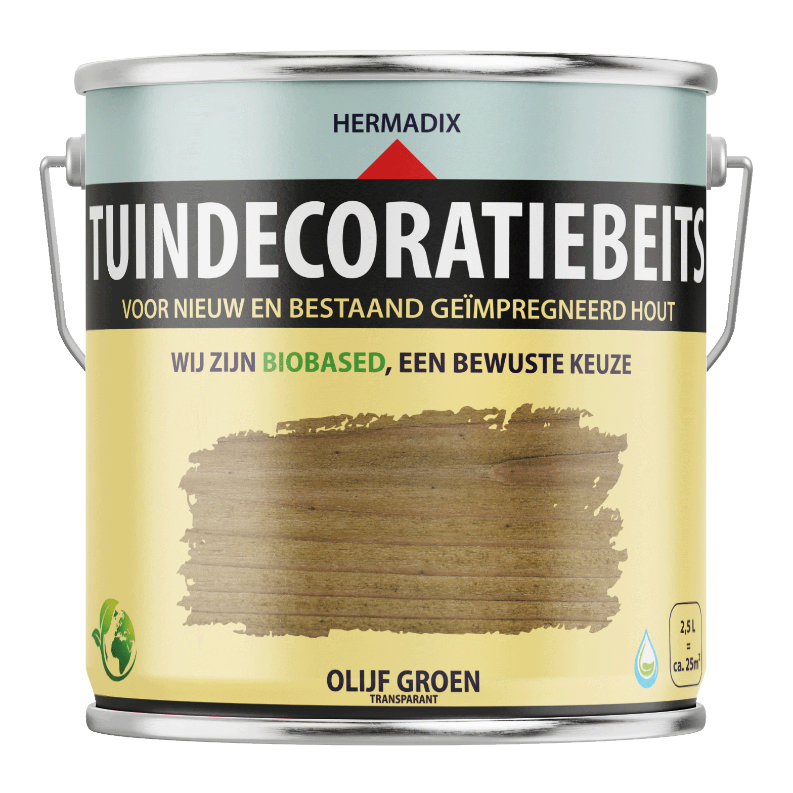 Hermadix Tuindecoratiebeits Transparant Olijf Groen 763 (2)