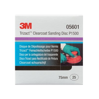 3M 05601 TRIZACT HOOKIT CLEAR COAT SCHUURSCHIJF 75MM P1500 (1)