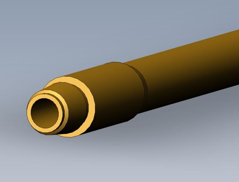 Drill Rod 2.375" (6cm) Firestick® #625 - 10' CT (3 m) outer drill rod (1)